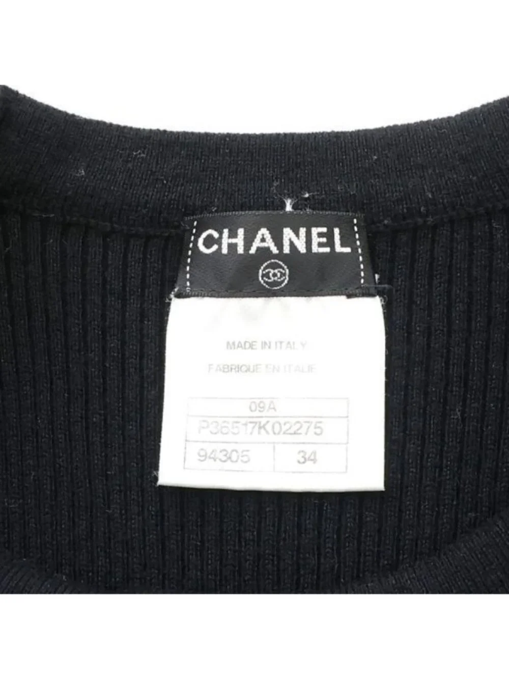Chanel 09A Top Black